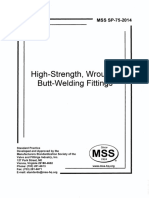 MSS SP-75-2014 High-Strength, Wrought, Butt-Welding Fittings PDF