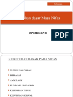 Kebutuhan Dasar Masa Nifas Revisi