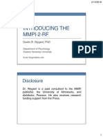 Introducing The MMPI-2-RF: Disclosure