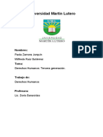 Derechos de Tercera Generación