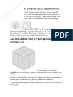 REPRESENTACIÓN ISOMÉTRICA DE LA Circunferencia PDF