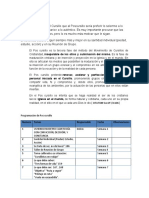 Calendarizacion Postcursillo