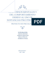 Trastornos Debido A Abuso de Sustancias - Psicología