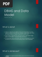 DBMS and Data Model PDF