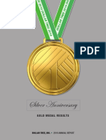Silver Anniversary: Gold Medal Results