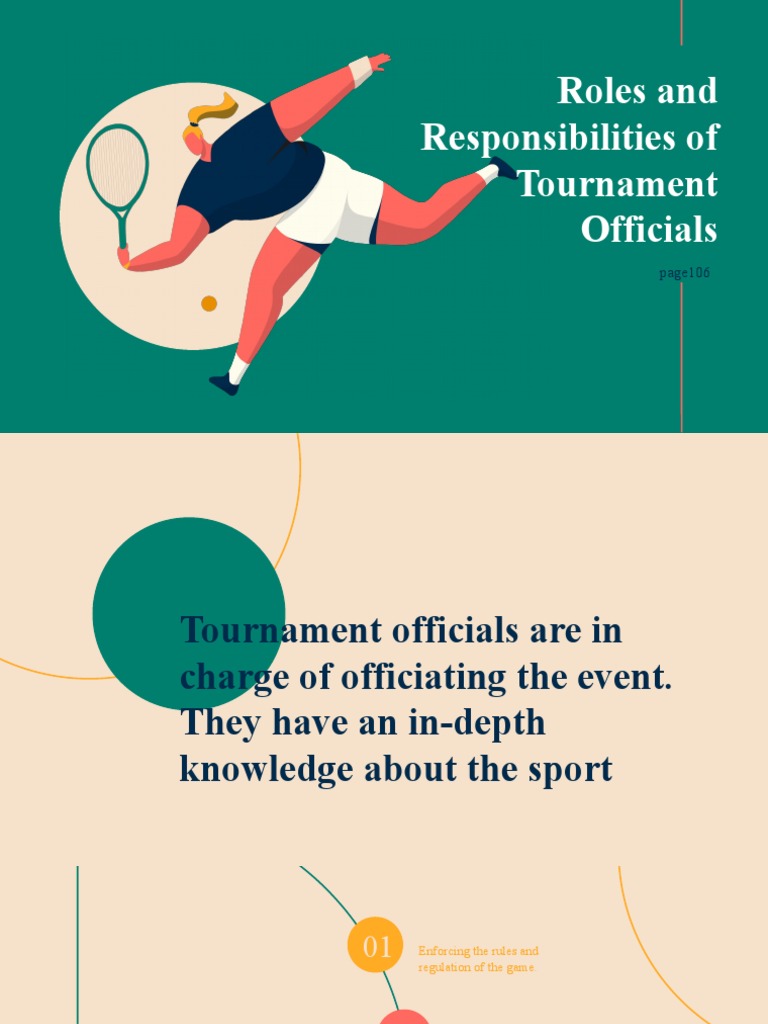 Roles And Responsibilities Of Tournament Officials | Pdf | Action  (Philosophy) | Psychological Concepts