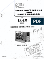 928-0302 Onan EK EM  Operators's Manual( 7-1975)