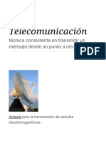 Telecomunicación 