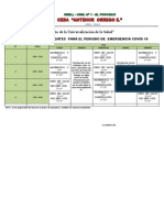 Horario docentes emergencia COVID