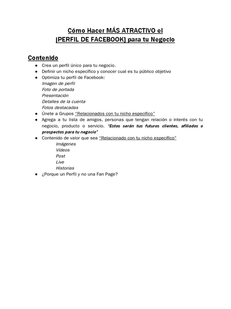 COMO CREAR UN PERFIL PARA MI NEGOCIO EN FACEBOOK intelligence overview