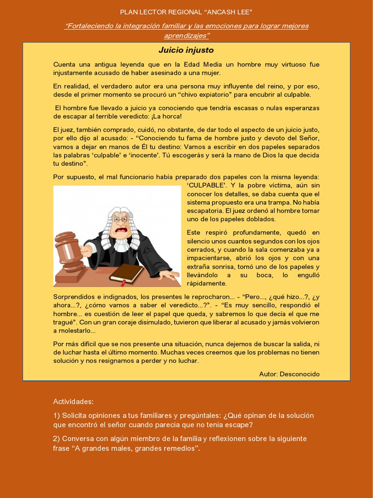 Juicio Injusto | PDF | Violencia