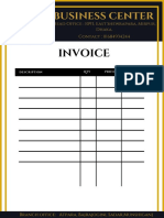 Black and White Simple Service Invoice