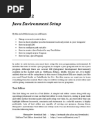 Lesson 1.2 - Java Environment Setup