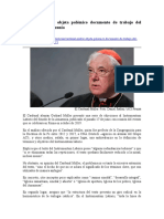 Cardenal Müller objeta polémico documento de trabajo del Sínodo de la Amazonía