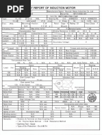 Test Report of Induction Motor