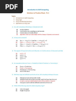 Solutions To Practice Sheet: FL 1: Introduction To Soft Computing