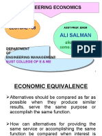 Engineering Economics: Ali Salman