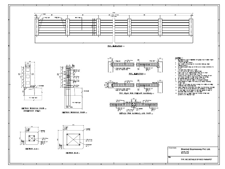 RCC Railing Details PDF | PDF
