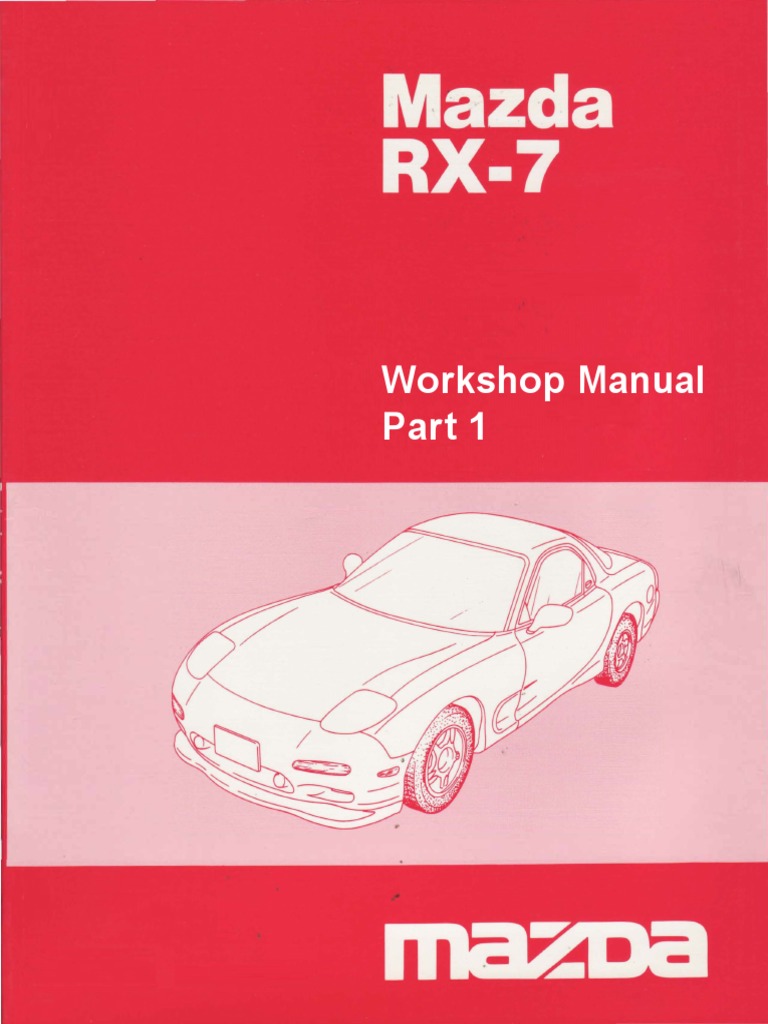 RX7 Workshop Manual Part 1 PDF | PDF | Vehicles | Axle