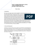 Fluiddynamic Waterhammer Simulations With Consideration of Fluid-Structure Interaction