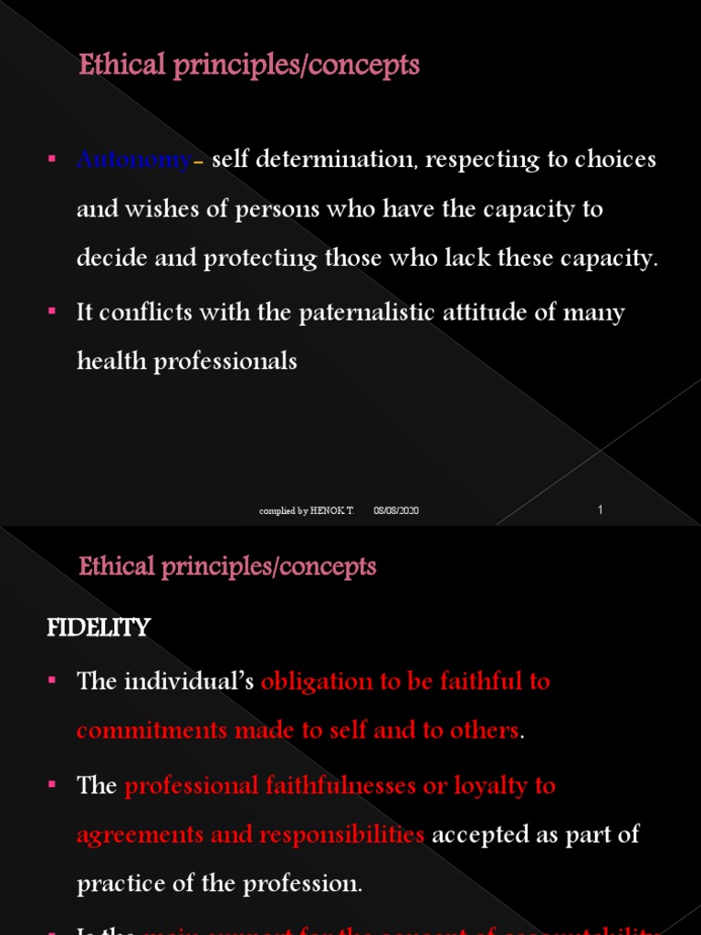 Key Ethical Principles in Healthcare | PDF | Informed Consent | Autonomy
