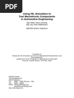 HIL Simulation To Test Mechatronic Component in Automotive Engineering PDF