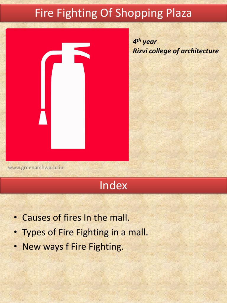 Fire Fighting PPT Final PDF | PDF | Fire Sprinkler System | Fires