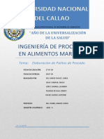 Elaboración de Palitos de Pescado-PROCESOS MARINOS