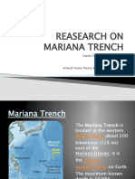 Reasearch On Mariana Trench