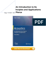 Introduction to Acoustics Principles Applications