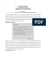 Membrane Technology: Concept of Osmosis and Reverse Osmosis Thermodynamic Analysis