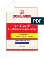 Electronics Engineering: GATE 2019
