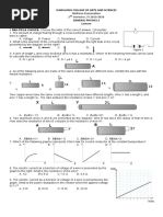 Sumulong College of Arts and Sciences: Midterm Examination 2 Semester, SY 2019-2020