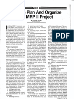 An MRP II Project Requires Careful Planning and People Focus