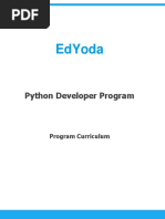 EdYoda Python Developer Program Curriculum