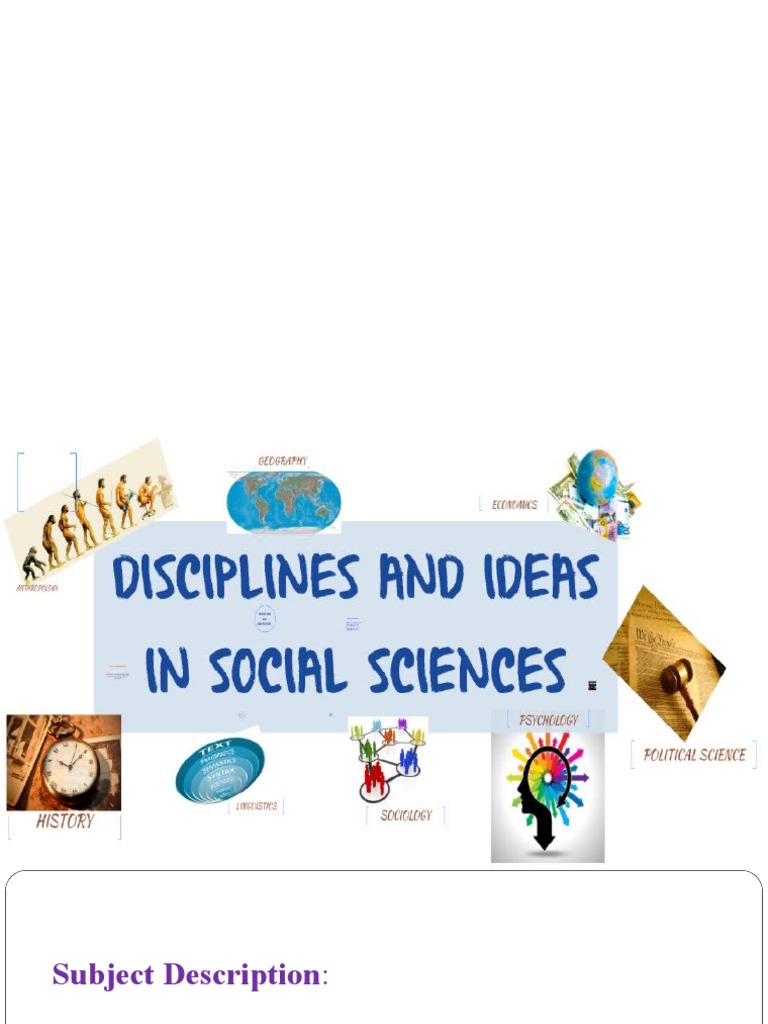 Discipline and Ideas in The Social Sciences PDF Social Science
