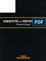 Pascal Engel - Identité Et Référence, La Théorie Des Noms Propres Chez Frege Et Kripke-Presses de L'école Normale Supérieure (1985)