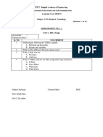 Assignement No: 1 Unit-1:: HDL Design