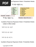 Qualitative Response Regression Model - Probabilistic Models