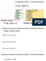 Qualitative Response Regression Model - Probabilistic Models