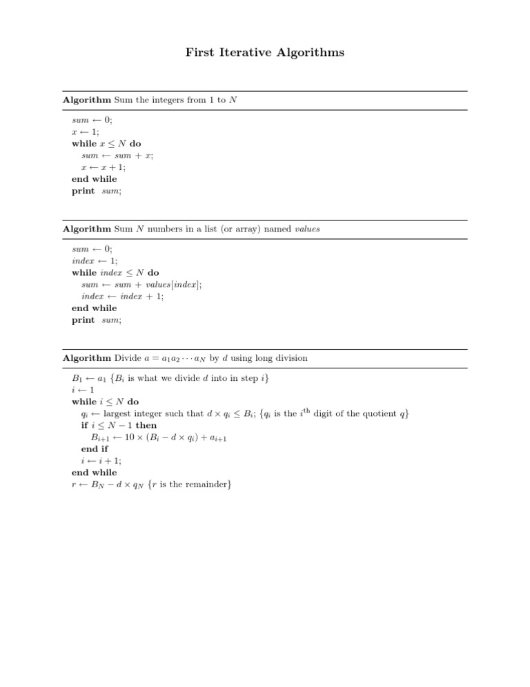 Simple Algorithm | PDF | Teaching Methods & Materials