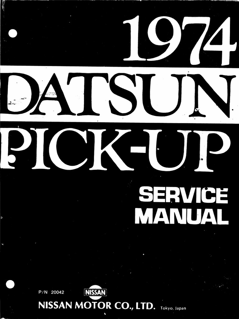Pick Up Datsun 620 Service Manual | PDF, image size:768x1024