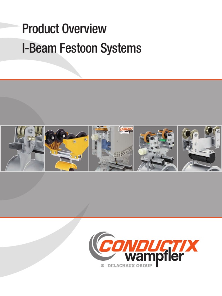 Conductix I Beam Festoon System Catalog PDF Crane (Machine