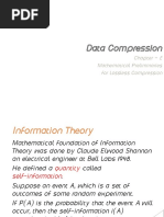 Data Compression: Chapter - 2 Mathematical Preliminaries For Lossless Compression