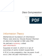 Data Compression: Chapter - 2 Mathematical Preliminaries For Lossless Compression