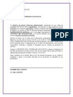 Carta de Afiliaciones A Distancia