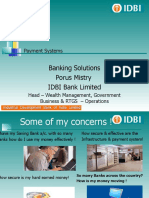 Banking Solutions Porus Mistry IDBI Bank Limited: Payment Systems