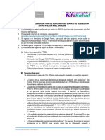 Instructivo para El Llenado de Ficha de Monitoreo Del Servicio de Telemedicina en Las Ipress A Nivel Nacional PDF