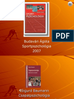 Budavári Ágota Sportpszichológia 2007