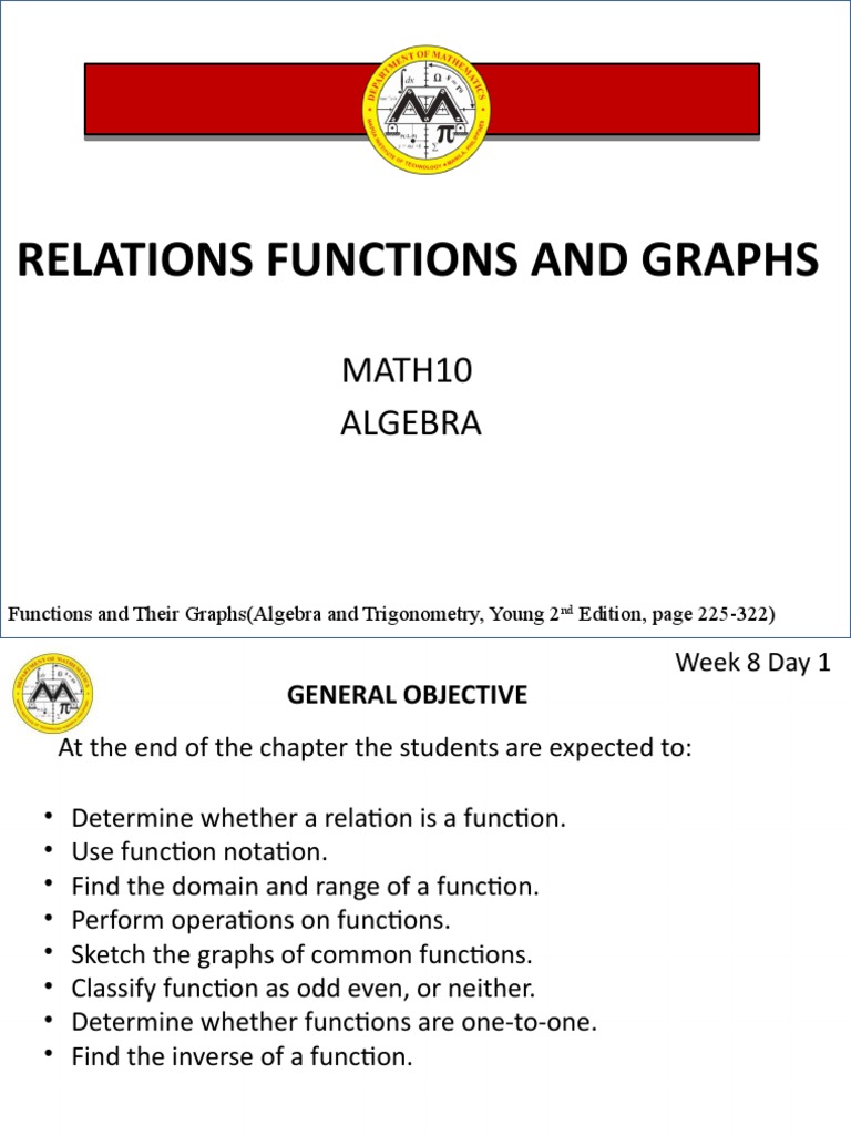 L7 Relations Functions and Graphs | PDF | Function (Mathematics ...